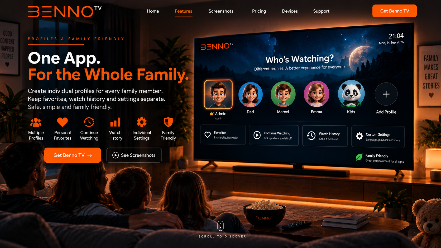 Benno TV profiles